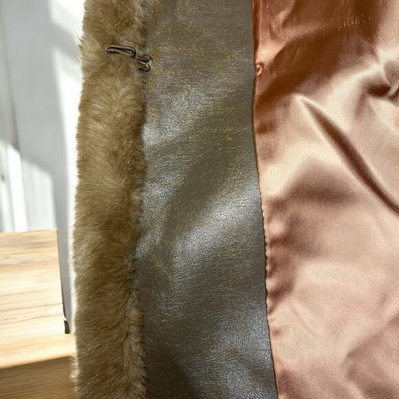 Vintage Women’s 1950’s Tissavel Of France For Country Pacer Faux Fur Coat Size L - Picture 12 of 16